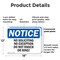 Signmission No Soliciting No Exceptions Do Not Knock Or Ring! OSHA Notice Sign, Plastic, 18in W x 12in L, 2PK OS-2PACK-NS-P-1218-L-14825 - alternate 3
